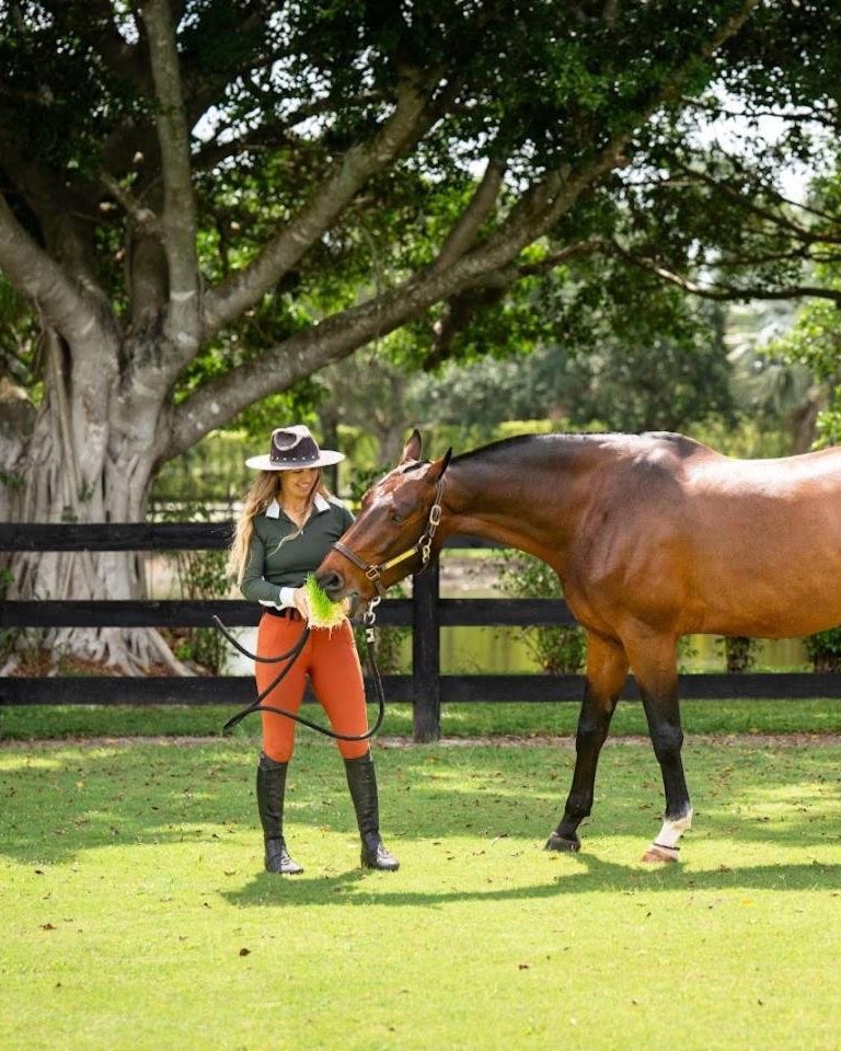 Ashlee Bond with her horse